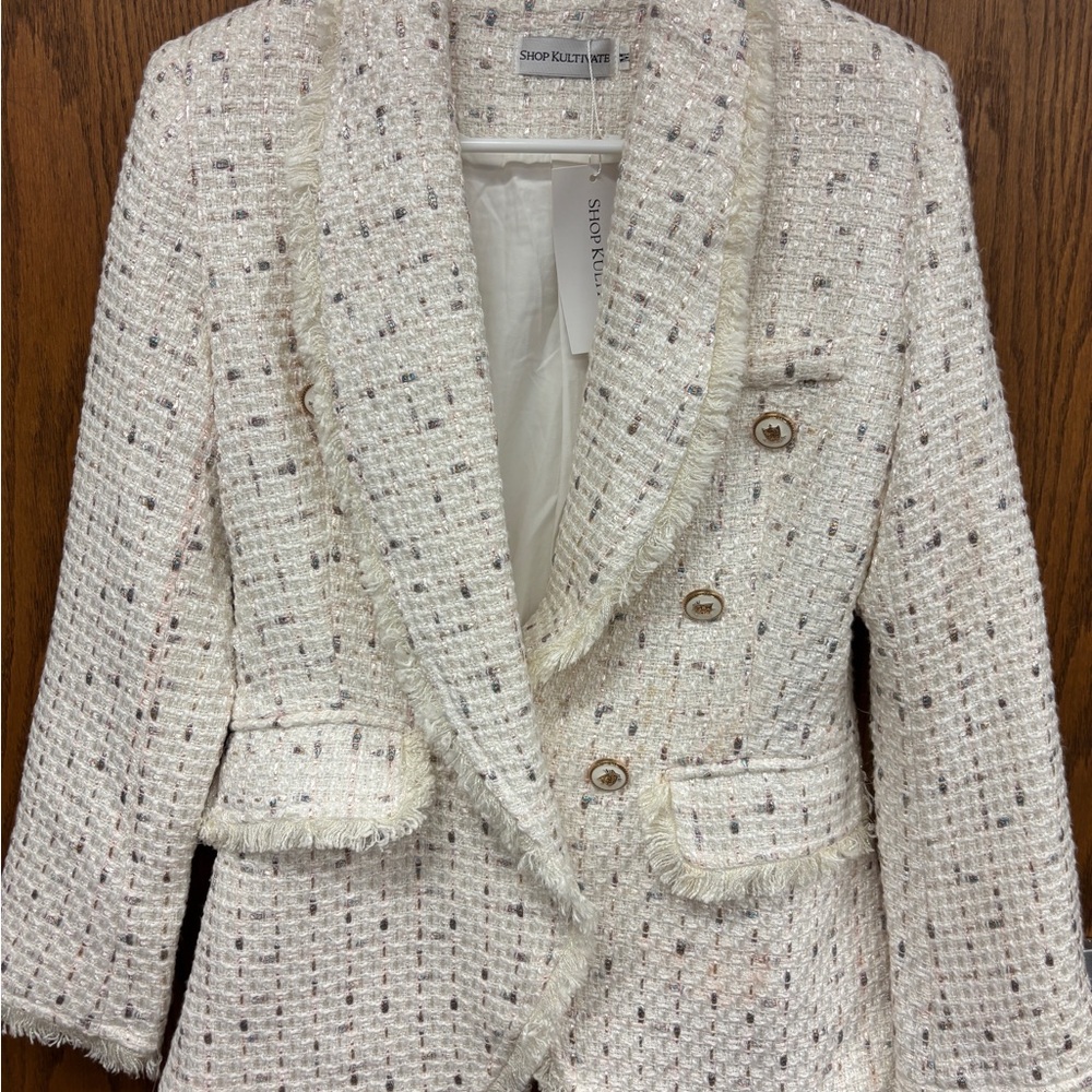 NWT Shop Kultivate Cream Blazer